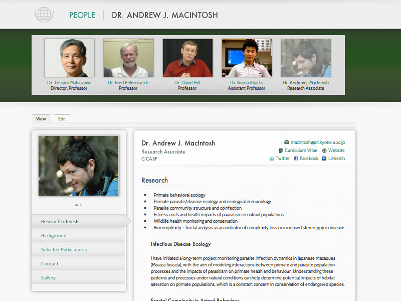 Fully customisable Faculty Profiles